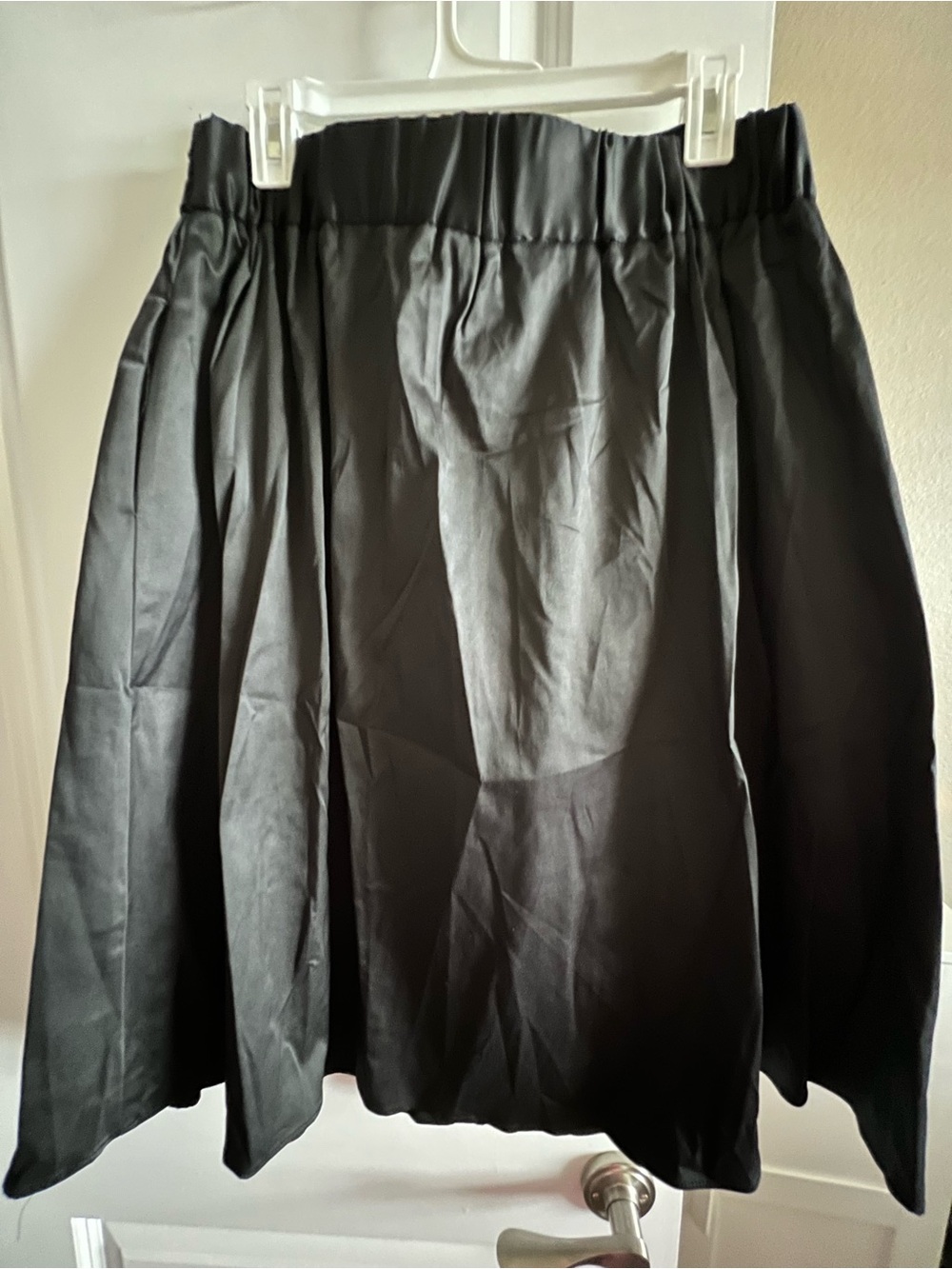 Zara Black Circle Skirt with Elastic Waist